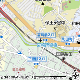 三金横浜営業所周辺の地図