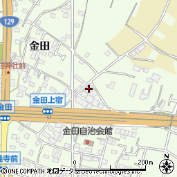 神奈川県厚木市金田664周辺の地図