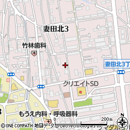 チケパ厚木妻田北第１駐車場周辺の地図