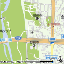 神奈川県厚木市金田284-10周辺の地図