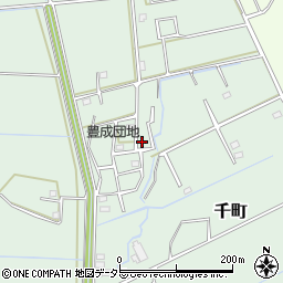 千葉県茂原市千町605-35周辺の地図