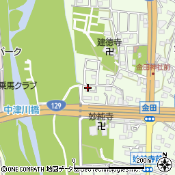 神奈川県厚木市金田284-21周辺の地図