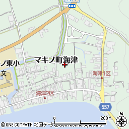 滋賀県高島市マキノ町海津周辺の地図