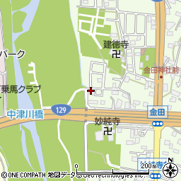 神奈川県厚木市金田284-25周辺の地図