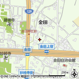 神奈川県厚木市金田502-2周辺の地図