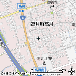 滋賀県長浜市高月町高月1640-3周辺の地図