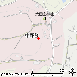 千葉県長生郡長柄町中野台周辺の地図