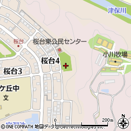 桜台東公園周辺の地図