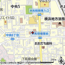 神奈川県　警察署大和警察署周辺の地図