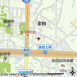 神奈川県厚木市金田503周辺の地図