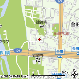 神奈川県厚木市金田271-4周辺の地図