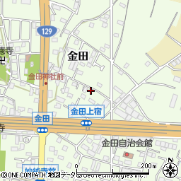 神奈川県厚木市金田496周辺の地図
