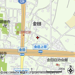 神奈川県厚木市金田500-1周辺の地図
