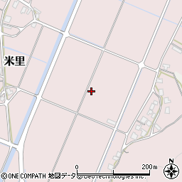 鳥取県東伯郡北栄町米里周辺の地図
