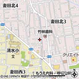 神奈川県厚木市妻田北3丁目1-29周辺の地図