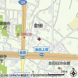神奈川県厚木市金田500周辺の地図