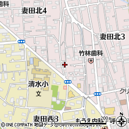 神奈川県厚木市妻田北3丁目1-16周辺の地図