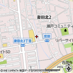 神奈川県厚木市妻田北2丁目12周辺の地図