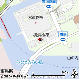 横浜冷凍周辺の地図