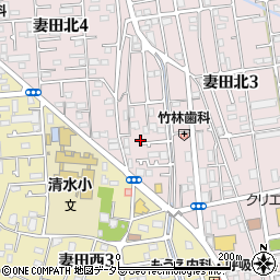 神奈川県厚木市妻田北3丁目1-22周辺の地図