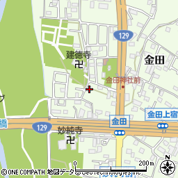 神奈川県厚木市金田274-1周辺の地図