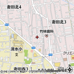 神奈川県厚木市妻田北3丁目1-21周辺の地図