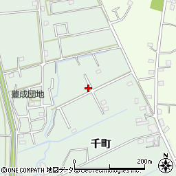 千葉県茂原市千町3375-17周辺の地図