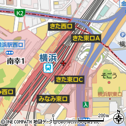 マーケットレストラン AGIO ルミネ横浜店周辺の地図