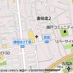 神奈川県厚木市妻田北2丁目12-7周辺の地図