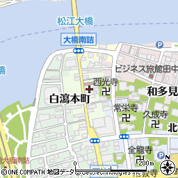 島根県松江市白瀉本町70周辺の地図