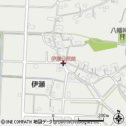 伊瀬公民館周辺の地図