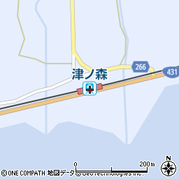 津ノ森駅周辺の地図