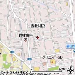 神奈川県厚木市妻田北3丁目11-5周辺の地図