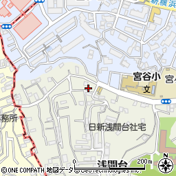 東京ガス浅間台整圧器室周辺の地図