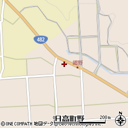 兵庫県豊岡市日高町野186周辺の地図