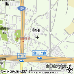 神奈川県厚木市金田513周辺の地図