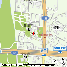 神奈川県厚木市金田174周辺の地図