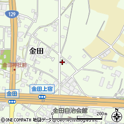 神奈川県厚木市金田521周辺の地図
