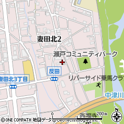 神奈川県厚木市妻田北2丁目9周辺の地図