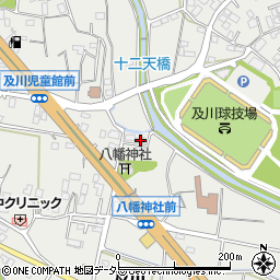 神奈川県厚木市及川621周辺の地図