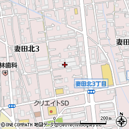 神奈川県厚木市妻田北3丁目16-6周辺の地図