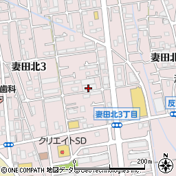 神奈川県厚木市妻田北3丁目16-3周辺の地図