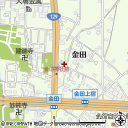 神奈川県厚木市金田167周辺の地図