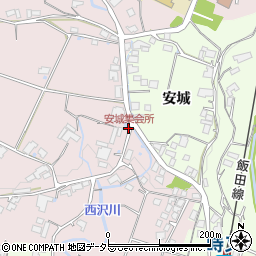 安城集会所周辺の地図