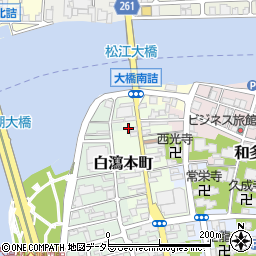 島根県松江市白瀉本町14周辺の地図