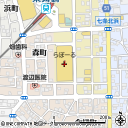 クラフトハートトーカイ　らぽーる東舞鶴店周辺の地図