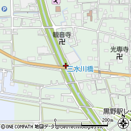 三水川橋周辺の地図
