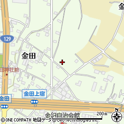 神奈川県厚木市金田601周辺の地図