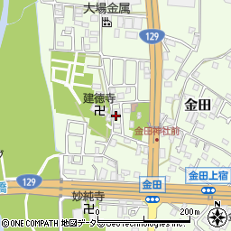 神奈川県厚木市金田175周辺の地図