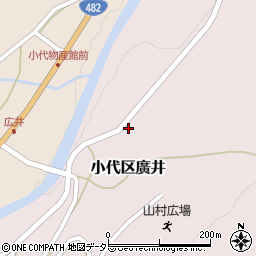 兵庫県美方郡香美町小代区廣井111周辺の地図